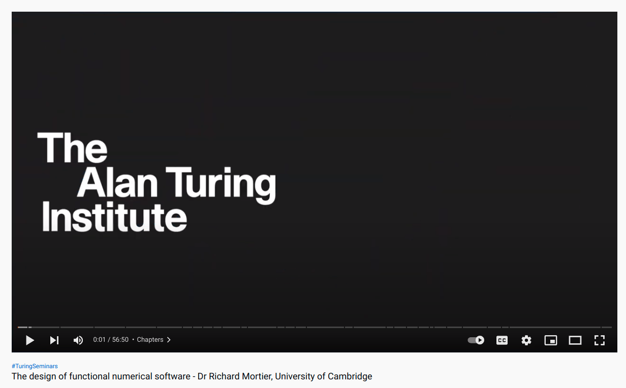Alan Turing Lecture on the design of functional numerical software