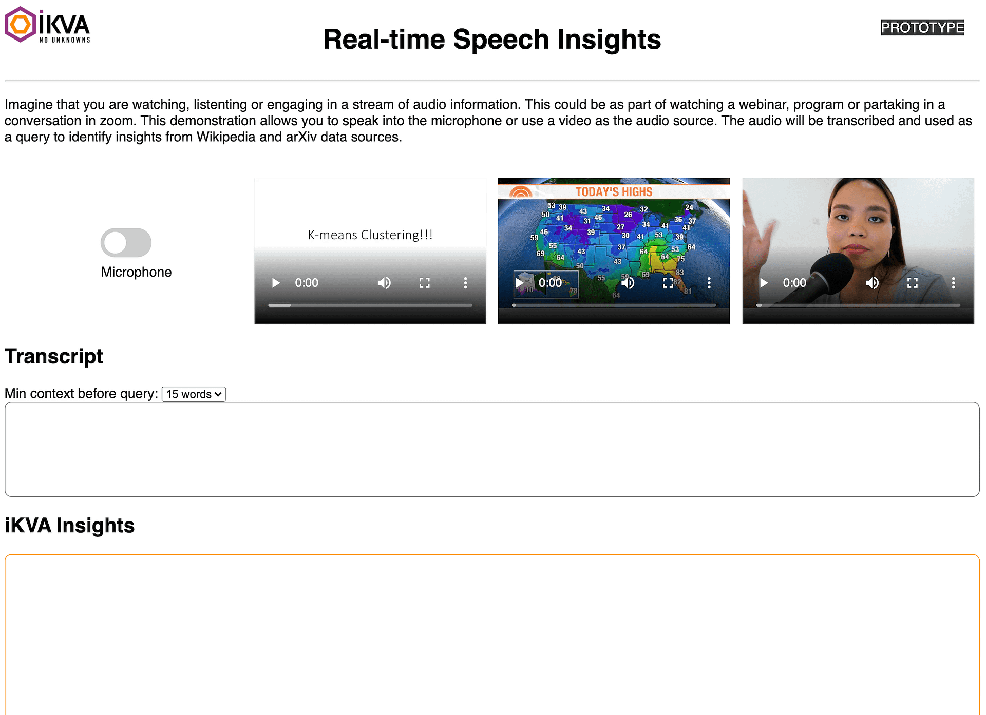 Realtime speech Insights
